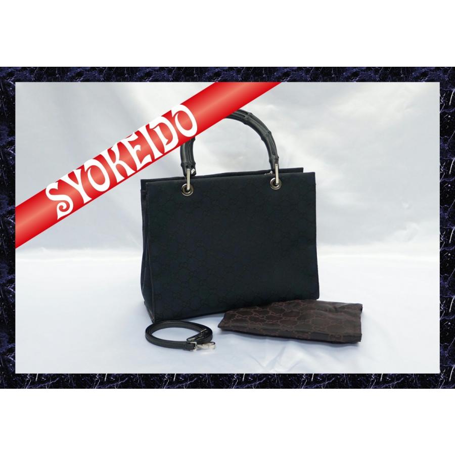☆GUCCI（グッチ）/GGキャンパス/ブラック×バンブー/0021016 