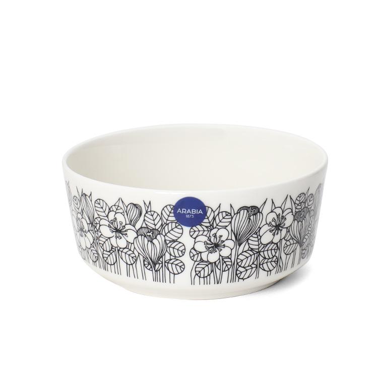 ARABIA（アラビア） クロッカス ボウル 13cm ブラック ARABIA Krokus