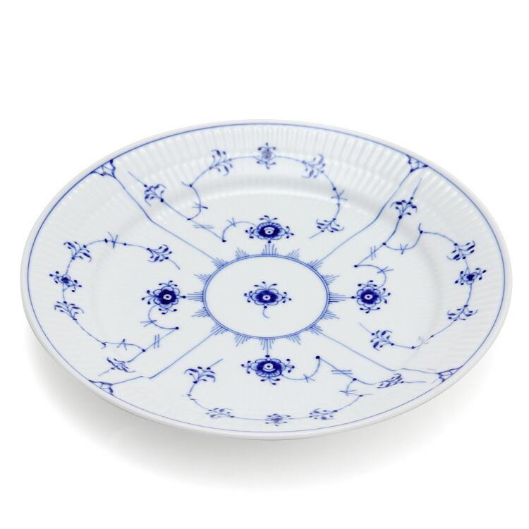 ロイヤルコペンハーゲン ブルーフルーテッド プレイン(プレーンレース) プレート 25cm フラット 101 625 北欧食器 ディナープレート ギフト お皿 結婚祝い 爆買の画像