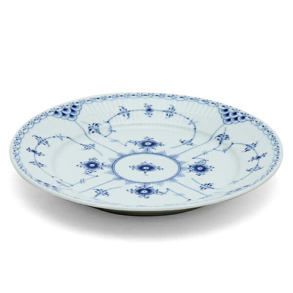 ロイヤルコペンハーゲン ブルーフルーテッド ハーフレース プレート