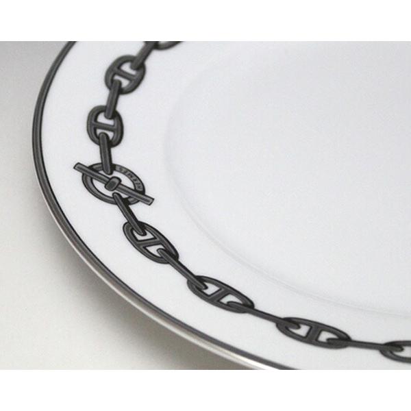 エルメス シェーヌダンクル プラチナ デザートプレート 2枚セット HERMES エルメス(HERMES) シェーヌダンクルプラチナ 4107