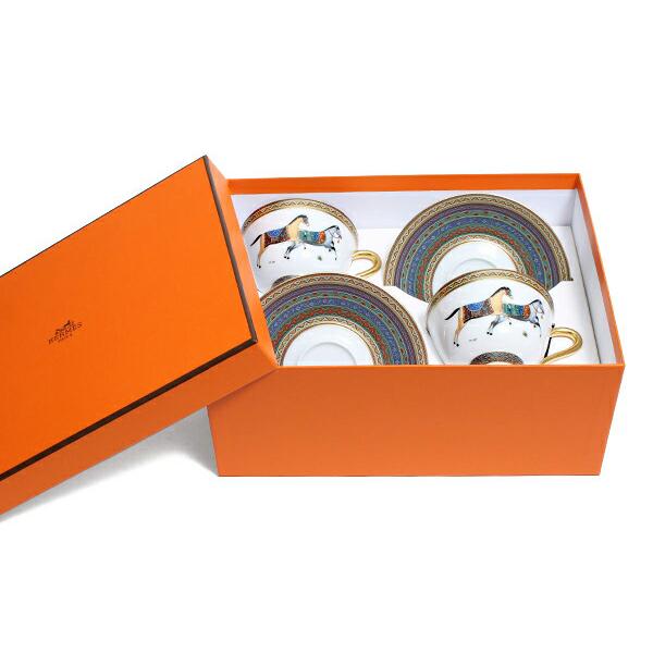エルメス HERMES シュバルドリアン（シュヴァルドリアン） 9885 ティーカップ\u0026ソーサー ペア No.5 ギフト 結婚祝い プレゼント 贈り物 セール 爆買の画像