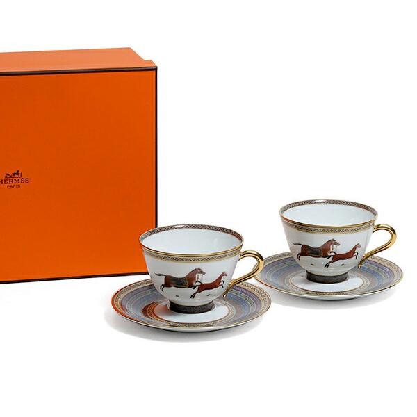 エルメス(HERMES) シュバルドリアン（シュヴァルドリアン） 9886 ティーカップ＆ソーサー ペア No.6 セール 爆買の画像