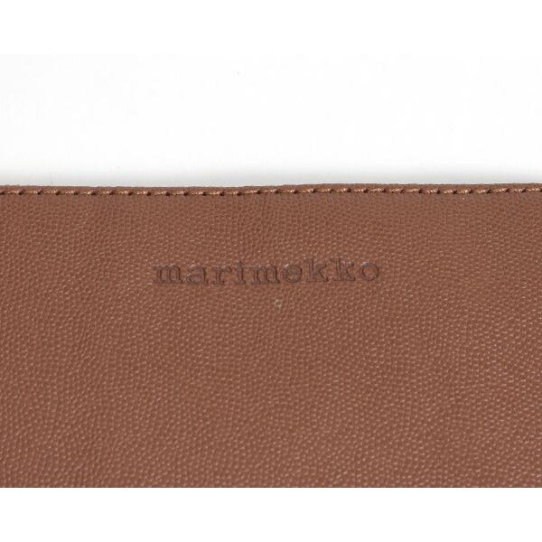 marimekko マリメッコ ポーチ テイヤ・ツー コニャックブラウン TEIJA  