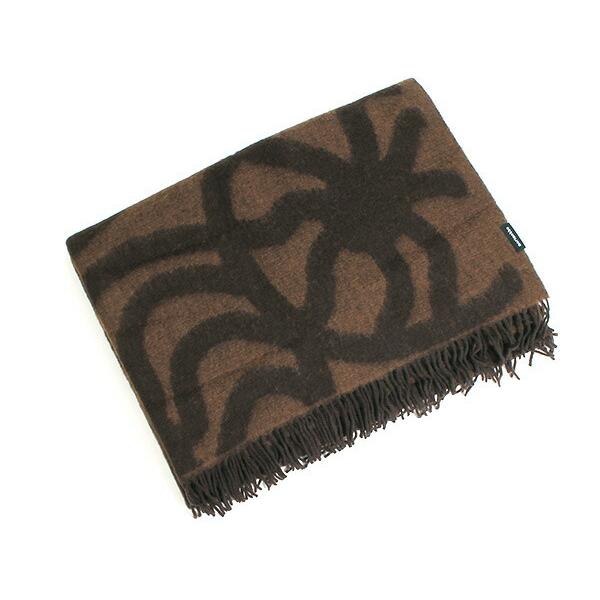 通販 マリメッコ ヨーナス ブランケット 130×200cm ブラウン marimekko