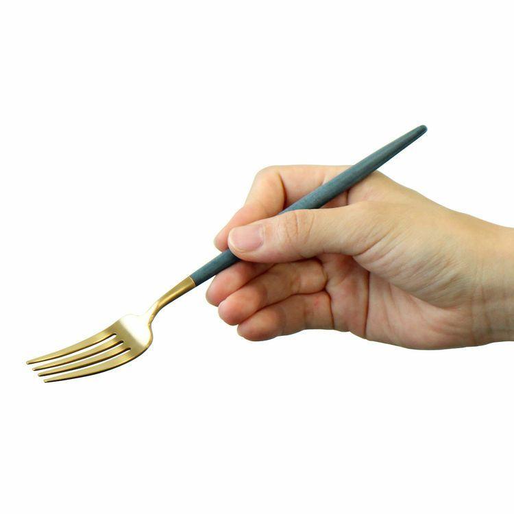 Cutipol クチポール ゴア ブルーマットゴールド デザートセット Cutipol クチポール ゴア ブルーマットゴールド デザートセット