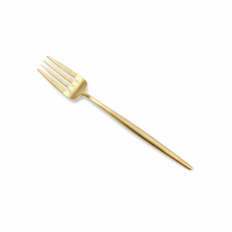 クチポール ムーンマット ゴールド デザート6点セット（デザートナイフ