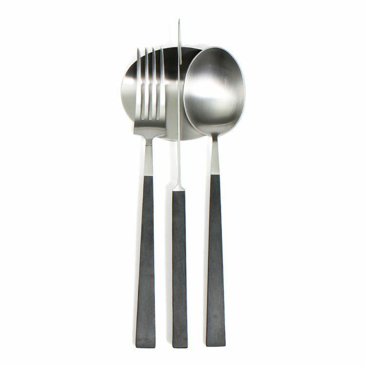 ＜4点セット＞クチポール クーベ ディナー3点（ナイフ・フォーク・スプーン）＆カトラリーレスト1点 カトラリー 結婚祝い 正規販売店