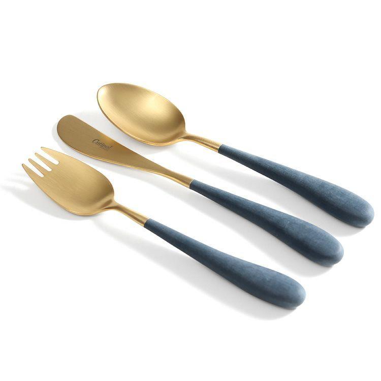 Cutipol（クチポール） アリス ブルー マットゴールド 3点セット 正規