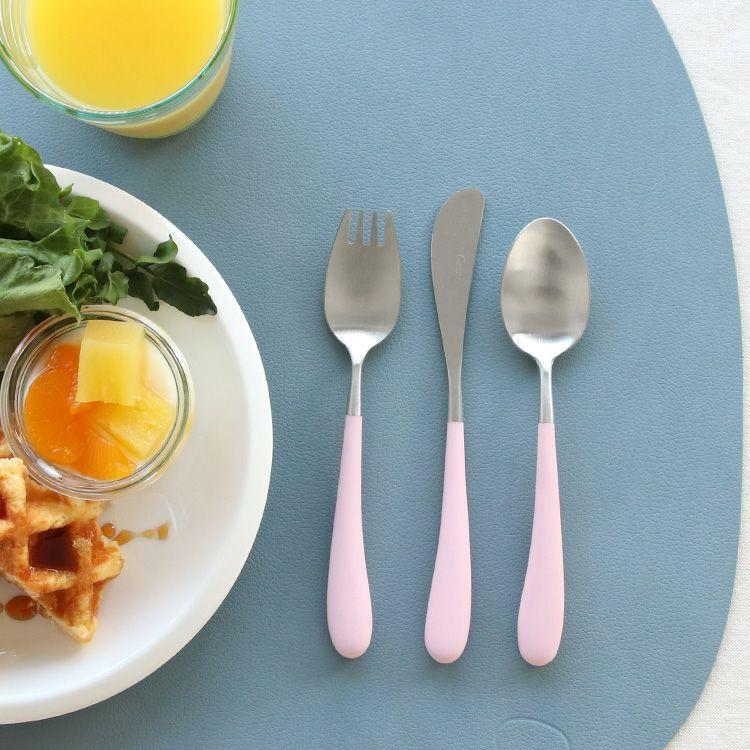 クチポール アリス ピンク 3点セット（ナイフ・フォーク・スプーン） 正規販売代理店 カトラリー 子供用 ベビー用 ギフトセット ギフト 結婚祝い 新生活応援