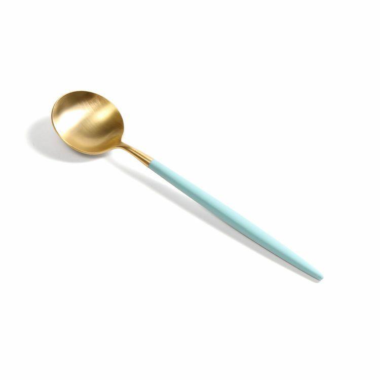 Cutipol（クチポール） ゴア ターコイズマットゴールド デザートセット