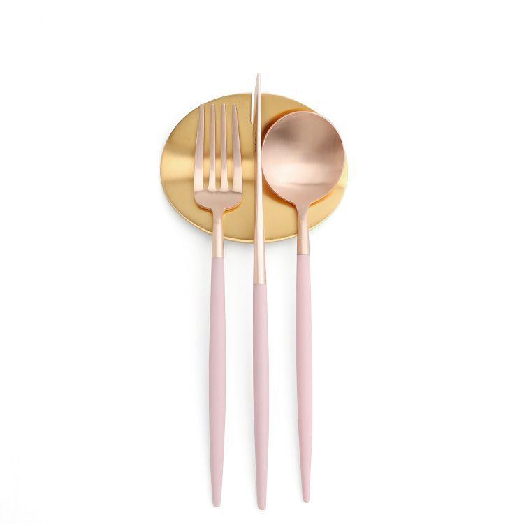 カトラリー セット クチポール デザート4点セット 食器 ナイフ フォーク スプーン ゴア ピンク ローズゴールド ギフト 結婚祝い 正規販売店