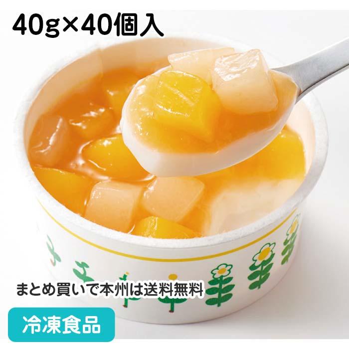 ニチレイ フルーツ杏仁風プリン(Ca&Fe) 40g×40個入 20076 デザート