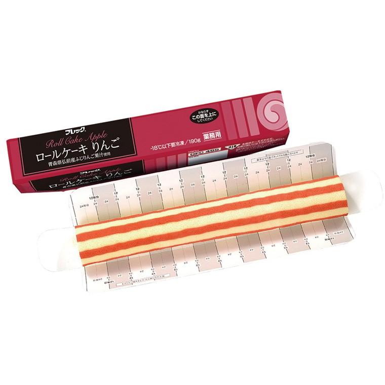 冷凍食品 業務用 ロールケーキ りんご 青森県弘前産ふじりんご果汁使用 190g カットなし 641 フリーカット デザート 洋菓子 リンゴ 林檎 641 食彩ネットクール便 通販 Yahoo ショッピング