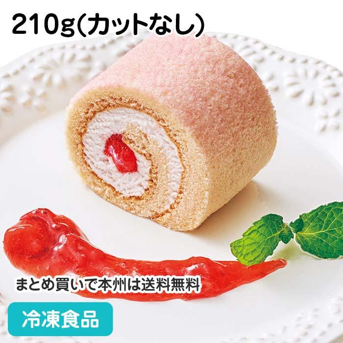 冷凍食品 業務用 彩ロール 苺みるく210g カットなし 849 デザート ケーキ イチゴ 苺 スイーツ 849 食彩ネットクール便 通販 Yahoo ショッピング