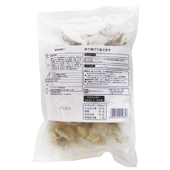 冷凍食品 業務用 鶏皮唐揚げ 500g (約50個入) 22418 鳥皮 せんべえ ビールつまみ 和食 揚物 からあげ ポイント利用 | テーブルマーク | 01