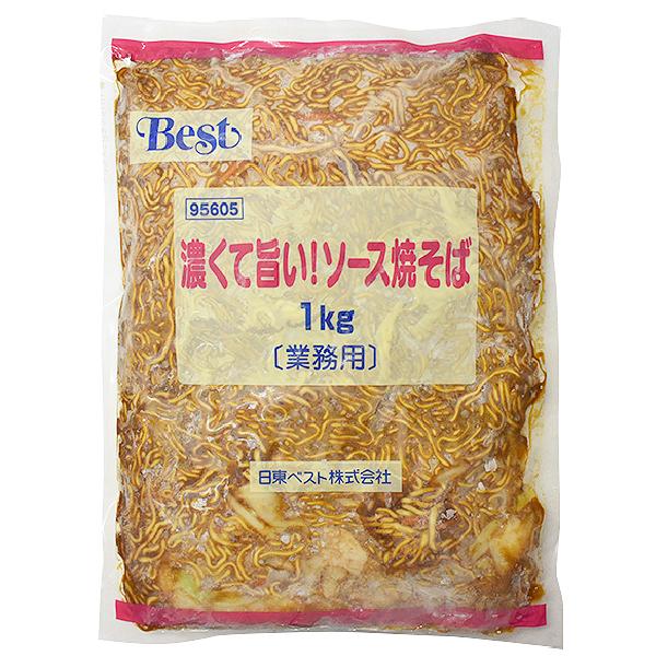 冷凍食品 業務用 濃くて旨い ソース焼そば 1kg 23431 文化祭 焼きそば ヤキソバ｜syokusai-netcom｜02