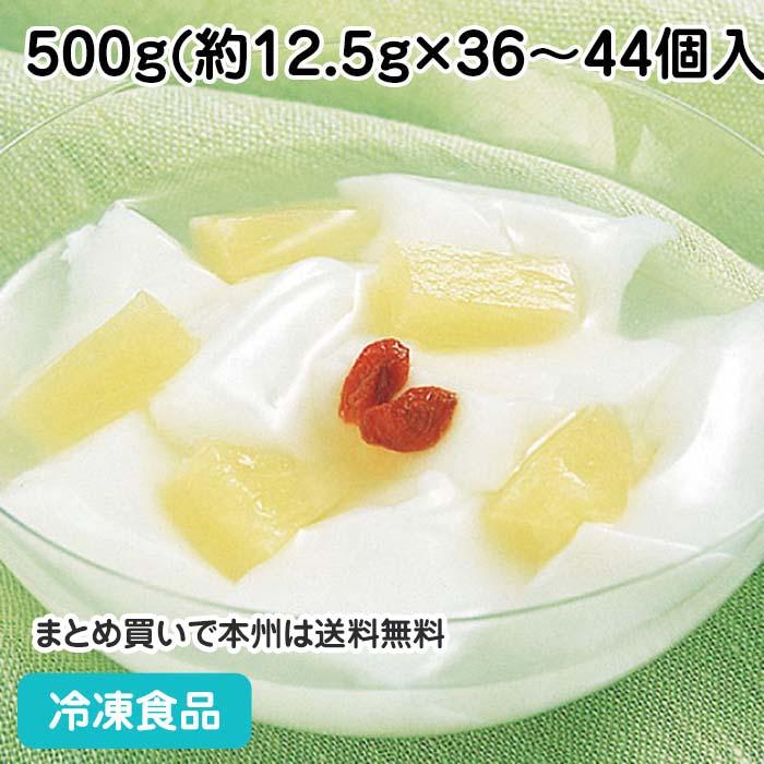 冷凍食品 業務用 あわせるデザート(杏仁豆腐) 500g(約36-44個入) 36113 カット済 デザート トッピング