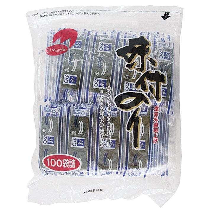 業務用 味付のり 12切5枚 (12切×5枚) ×100袋入 606504 海苔 味海苔
