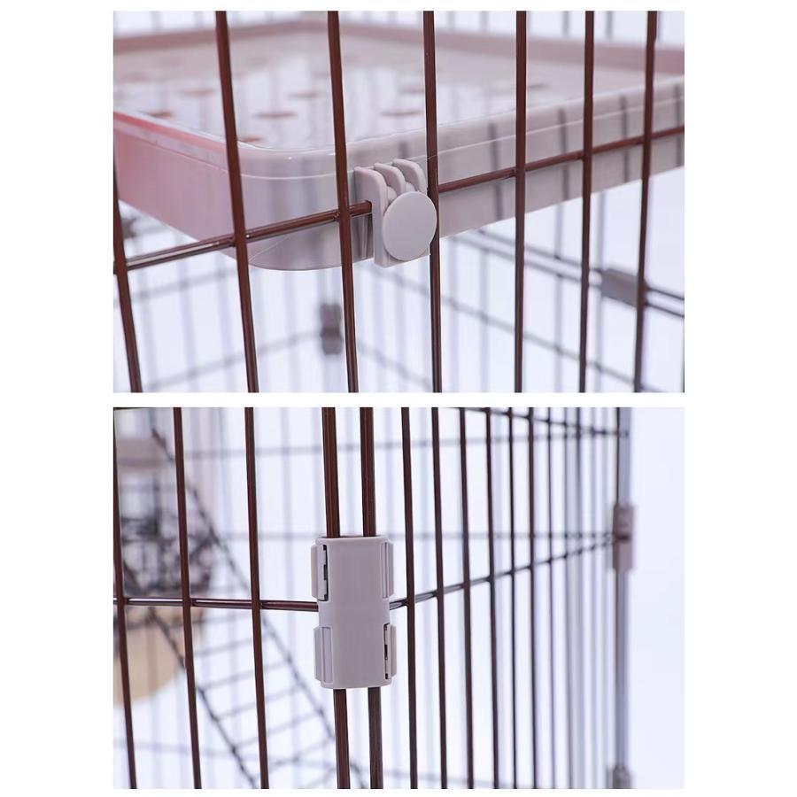 新春SALE！ C10080-2Sトイレ付き ケージ 2段 ゲージ 猫ケージ キャットケージ キャットゲージ キャットタワー スタジアム 収納 キャスター 付き 【N2493079237】(15382円)