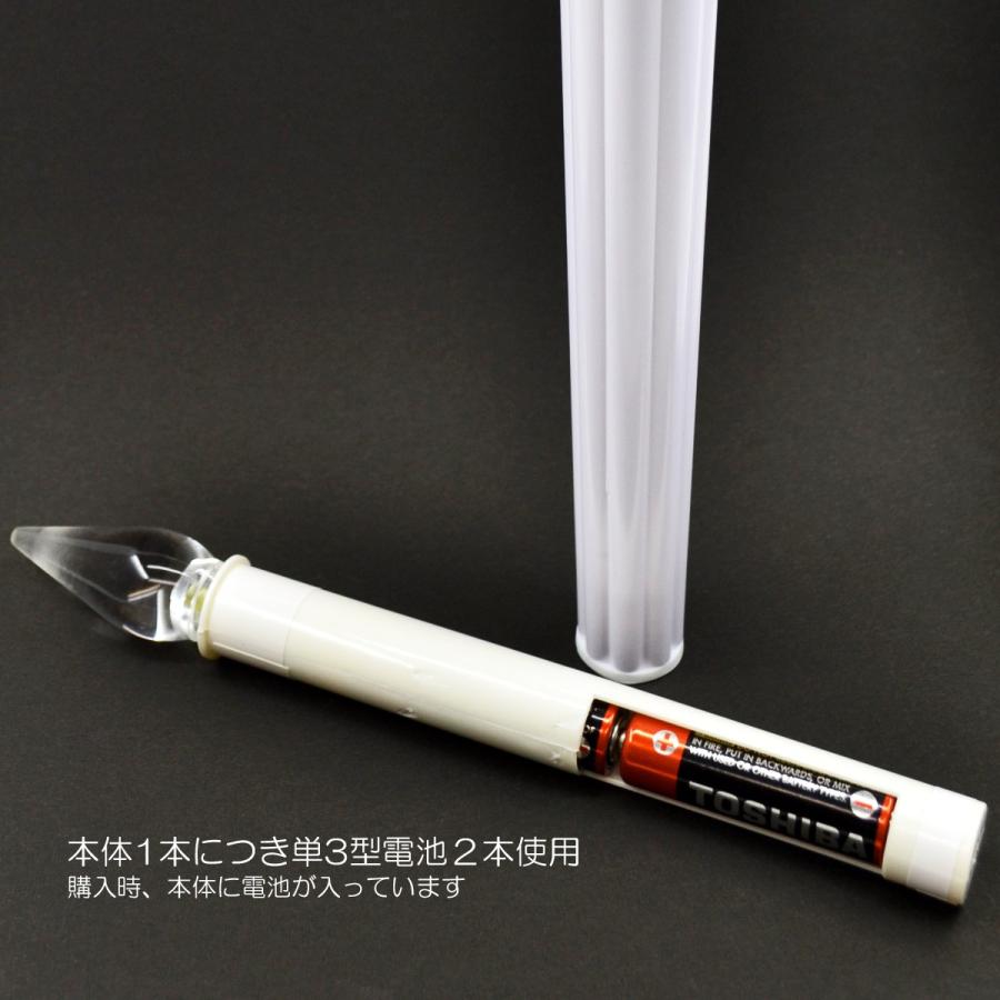 ＬＥＤ電池ろうそく 008 Ｌサイズ ２本タイプ 電池式ローソク ロウソク ろーそく お仏壇用