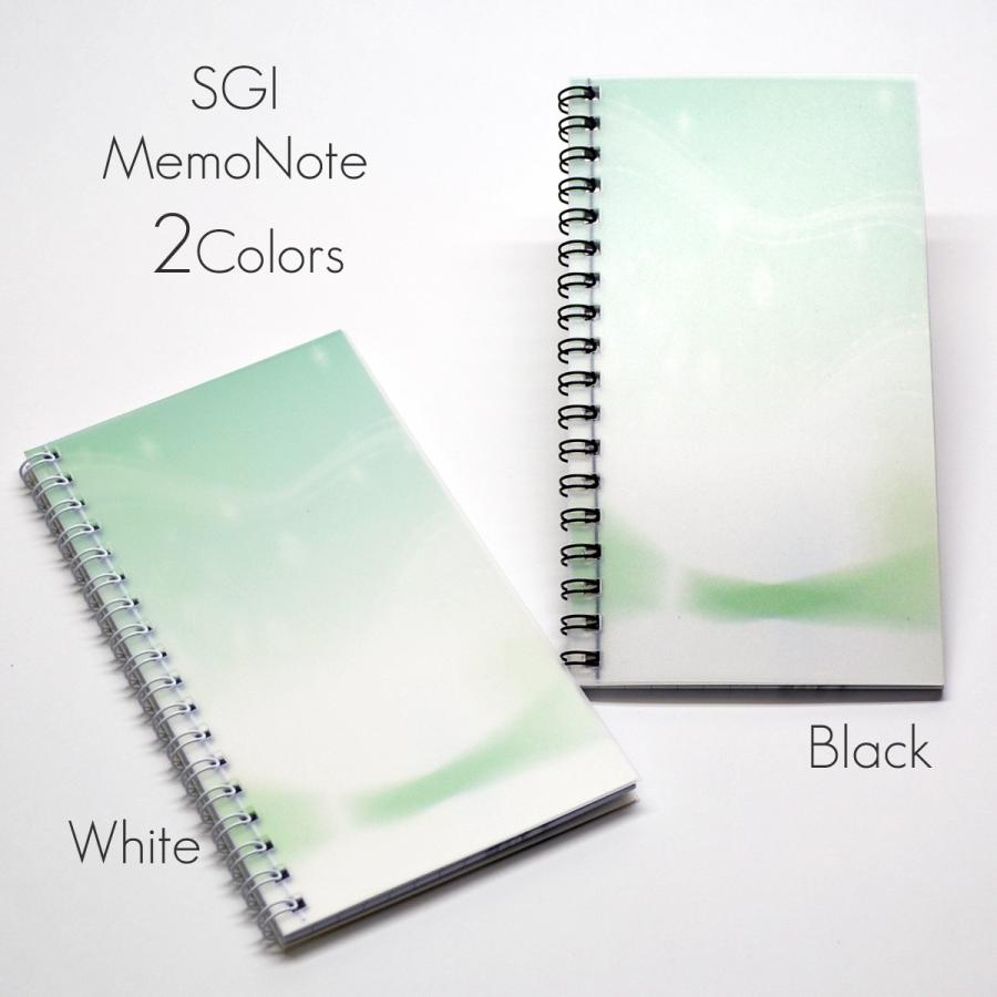メモ帳 101 ホワイト ブラック 創価学会用グッズ オリジナルメモ帳 SGI