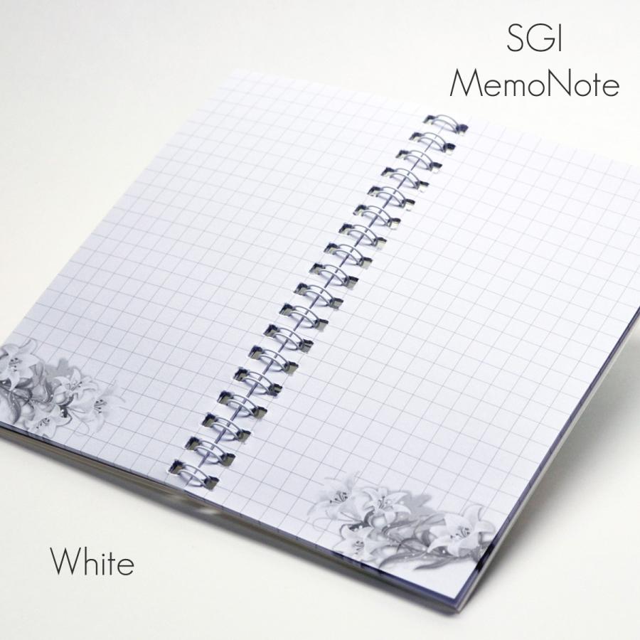 メモ帳 101 ホワイト ブラック 創価学会用グッズ オリジナルメモ帳 SGI