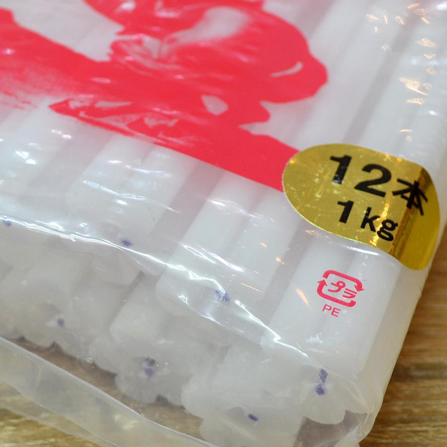 ろうそく 009 ナポレオンローソク 12本入り 1kg入り 花型溝 ローソク 