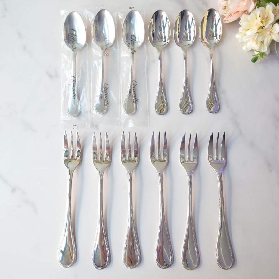 あすつく】 クリストフル リュバン ケーキフォーク コーヒースプーン