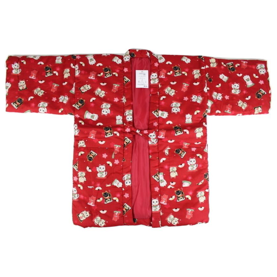 半纏 はんてん 招き猫柄 M Lサイズ かわいい 赤 Mnk 2 Hanten Mnk 2 おしゃれ処 松美庵 通販 Yahoo ショッピング