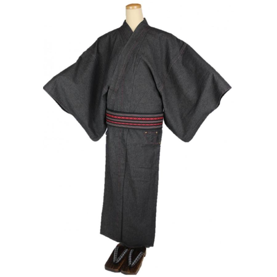 人気が高い デニム 浴衣 着物 メンズ Odk 7 巡 Meguru 角帯 下駄 腰紐 4点セット M L Llサイズ 黒色 絶対一番安い Arteri Pn Cilacap Go Id