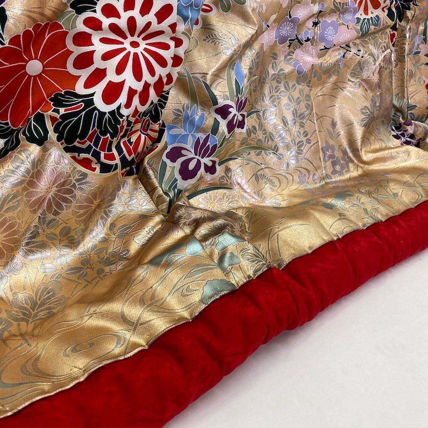 色打掛 金 撮影用 結婚式　花嫁衣装 打掛　裄66m　身丈190cm　美品　 Mサイズ　1713 色打掛 金 撮影用 結婚式 花嫁衣装 打掛 裄66m 身丈190cm 美品 Mサイズ