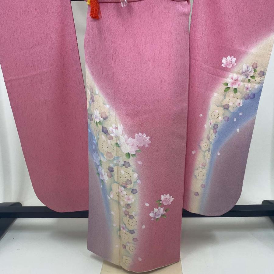 振袖フルセット 裄66cm 身丈172cm 長襦袢セット 総柄 振袖 帯 帯揚げ