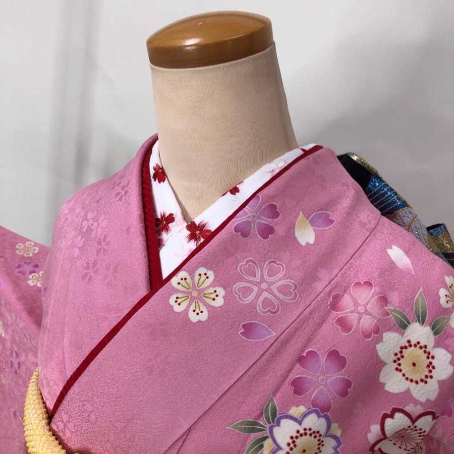 振袖フルセット 裄64.5cm 身丈157.5cm 長襦袢セット 二分の一成人式 帯
