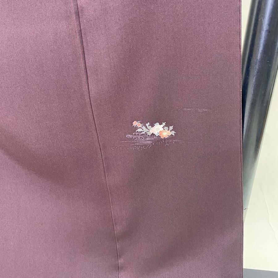 訪問着 中古 小豆色 焦げ茶 古典 裄丈66.5cm 身丈164.5cm 結婚式 着物 入学式 卒業式 礼装 3114 訪問着 中古 小豆色 焦げ茶 古典 裄丈66.5cm 身丈164.5cm 結婚式 着物