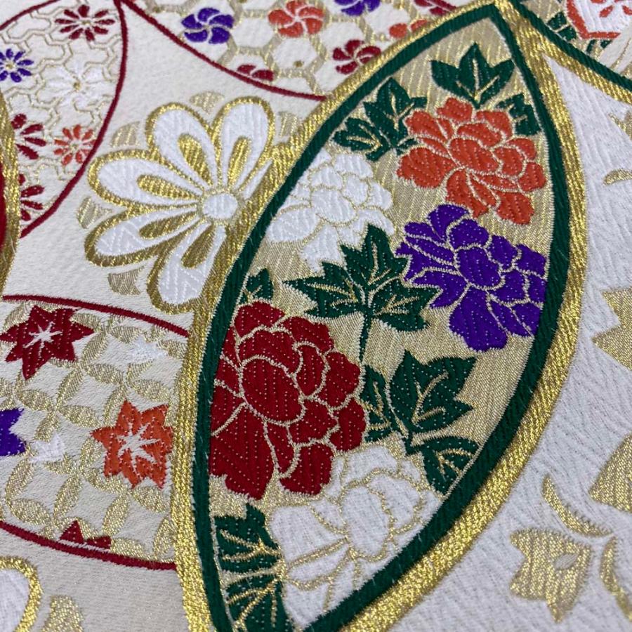 振袖用袋帯 訳あり 全通 成人式 帯 中古 リサイクル 礼装 振袖 正絹  