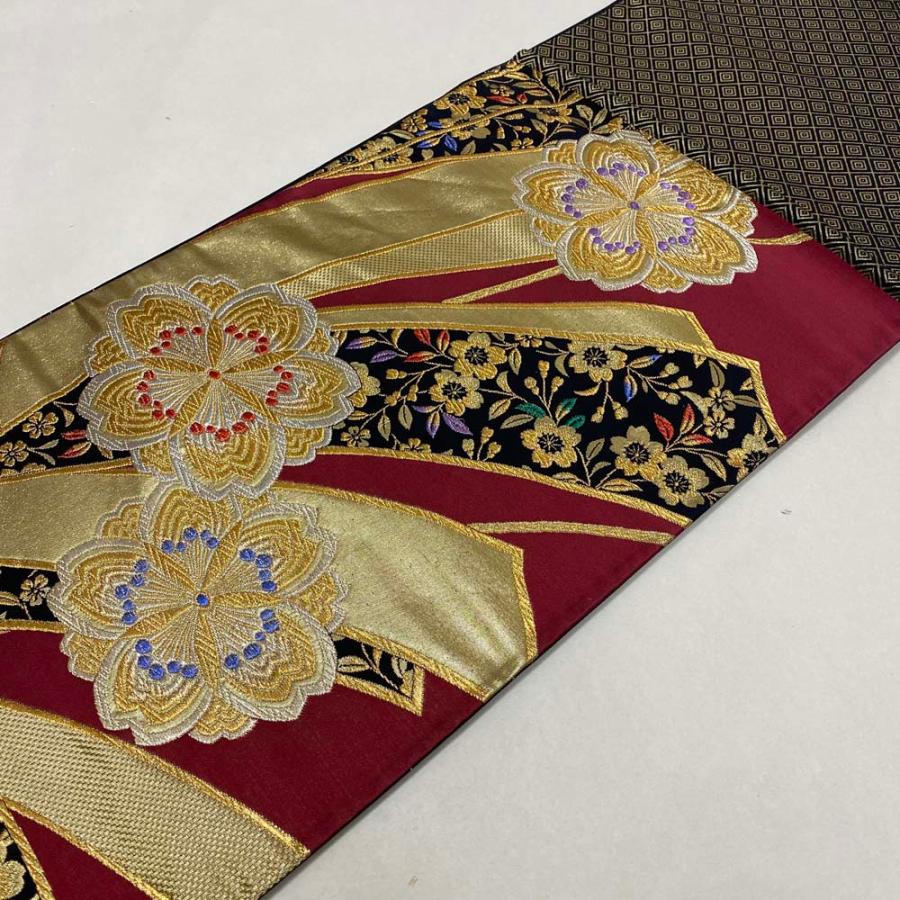 振袖用袋帯 訳あり 成人式 帯 袋帯 中古 リサイクル 礼装 振袖 正絹