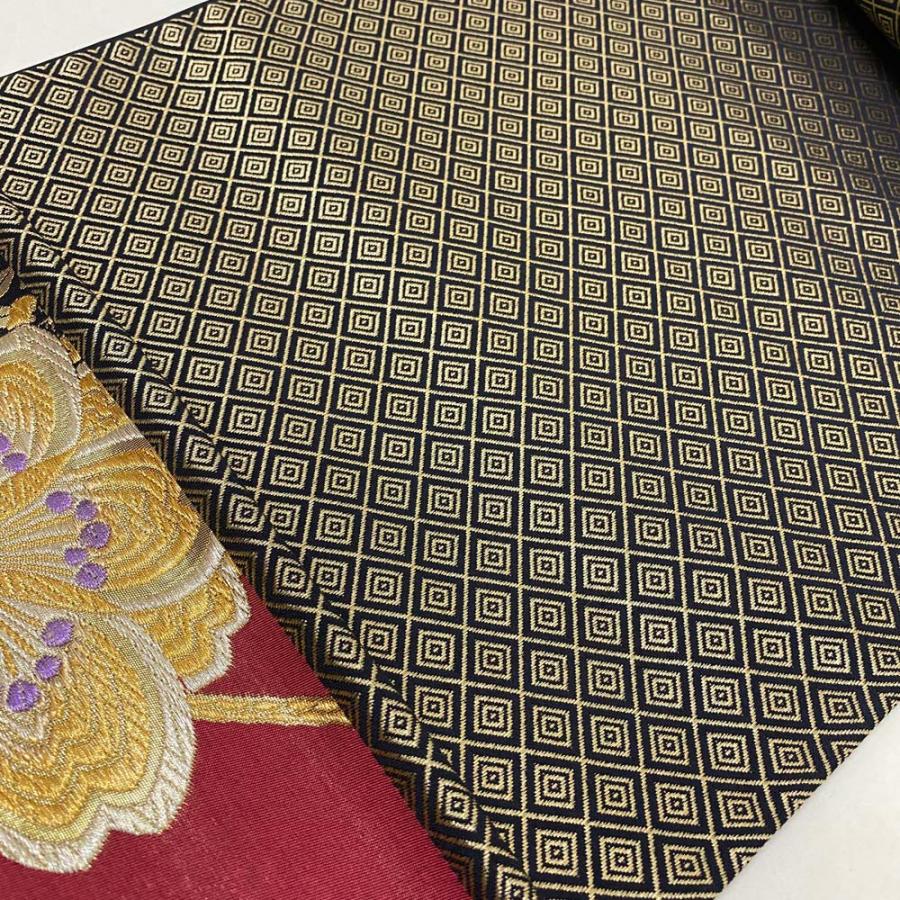 振袖用袋帯 訳あり 成人式 帯 袋帯 中古 リサイクル 礼装 振袖 正絹