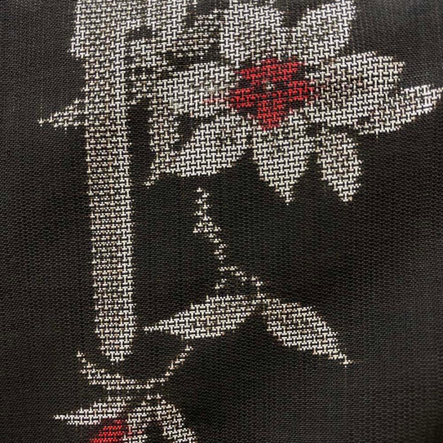 大島紬 地空き 黒地 9マルキ 裄65.7cm 身丈167.5cm 前幅23.5cm 後幅  