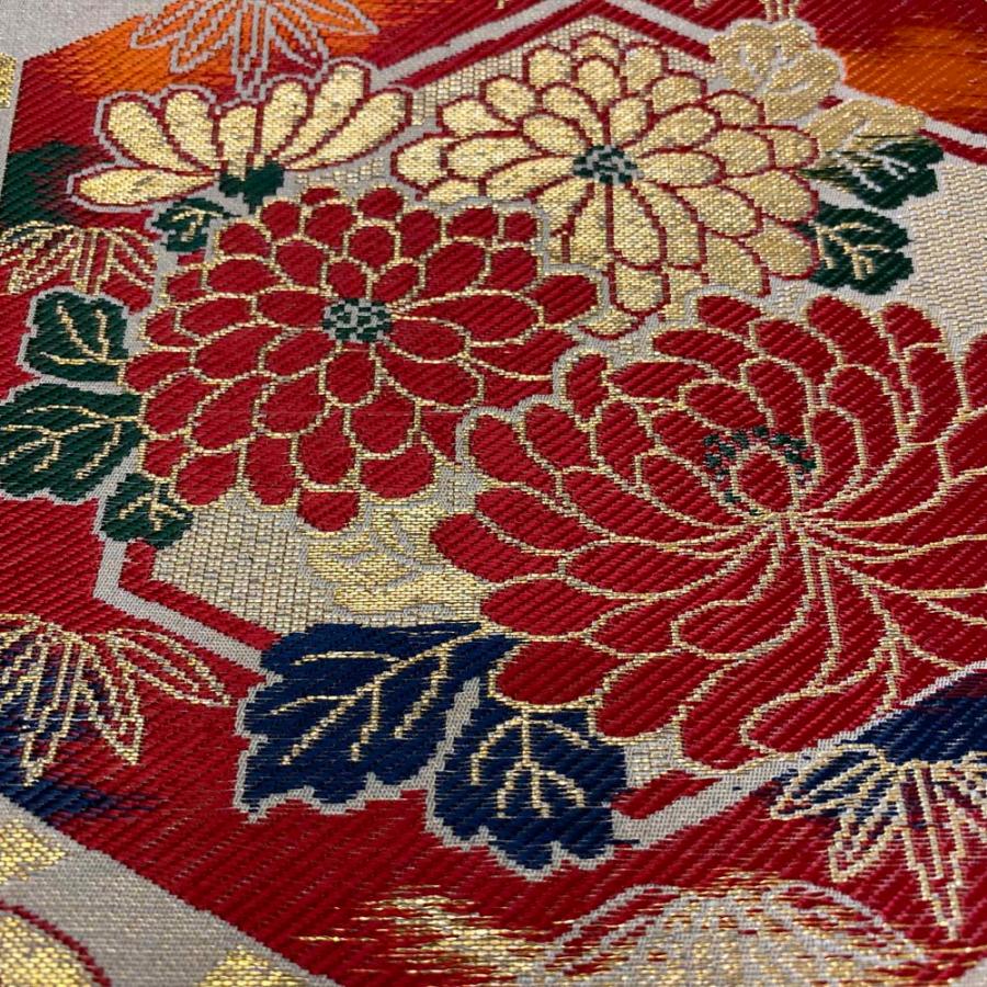 丸帯 アンティーク ヴィンテージ 茶色 388cm 花嫁衣装 貸衣装 中古 