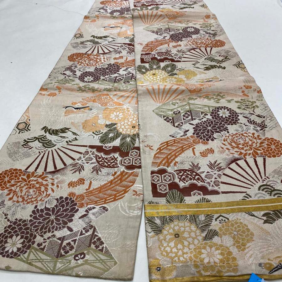 丸帯 アンティーク ヴィンテージ 金帯 386cm 花嫁衣装 貸衣装 中古 