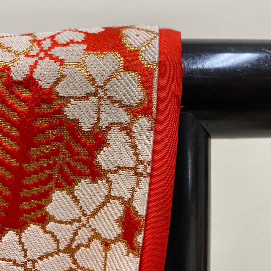 色打掛 正絹 鶴 刺繍 金 赤 打掛 Mサイズ 裄66.5 花嫁衣裳 婚礼 リサイクル 中古 ブライダル ウエディング 着物 3996 d421f8e37034ffc4d84387f823d686