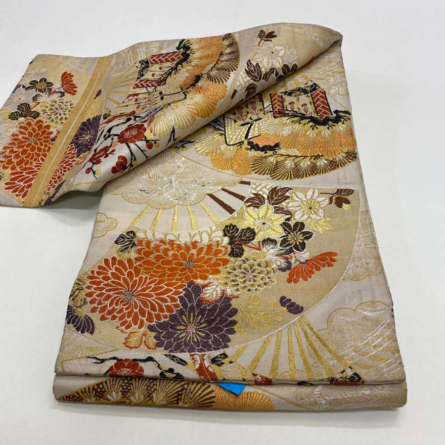 丸帯 アンティーク ヴィンテージ 全通 金帯 428cm 花嫁衣装 貸衣装 