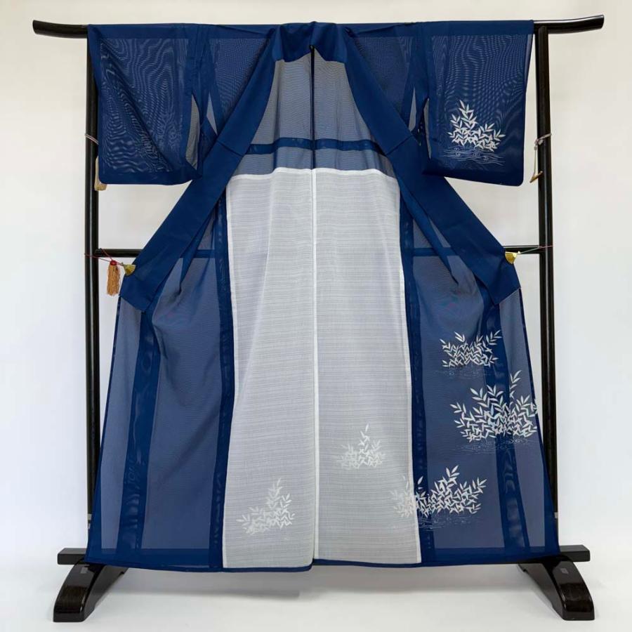 訪問着 付け下げ 絽 夏用 夏 洗える着物 礼装 ポリエステル 裄64.5cm A