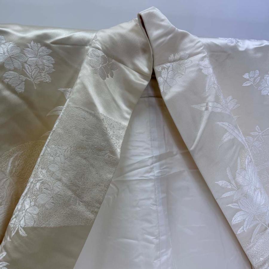 白打掛 3点セット 帯 掛下 白無垢 白 撮影用 結婚式 花嫁衣装 裄67cm