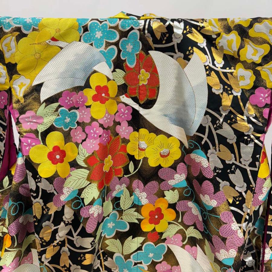 色打掛 正絹 黒 黄色 courreges 打掛 花嫁衣裳 婚礼 リサイクル 中古 ブライダル ウエディング 着物 4303 色打掛 正絹 黒 黄色 courreges 打掛 花嫁衣裳 婚礼 リサイクル 中古
