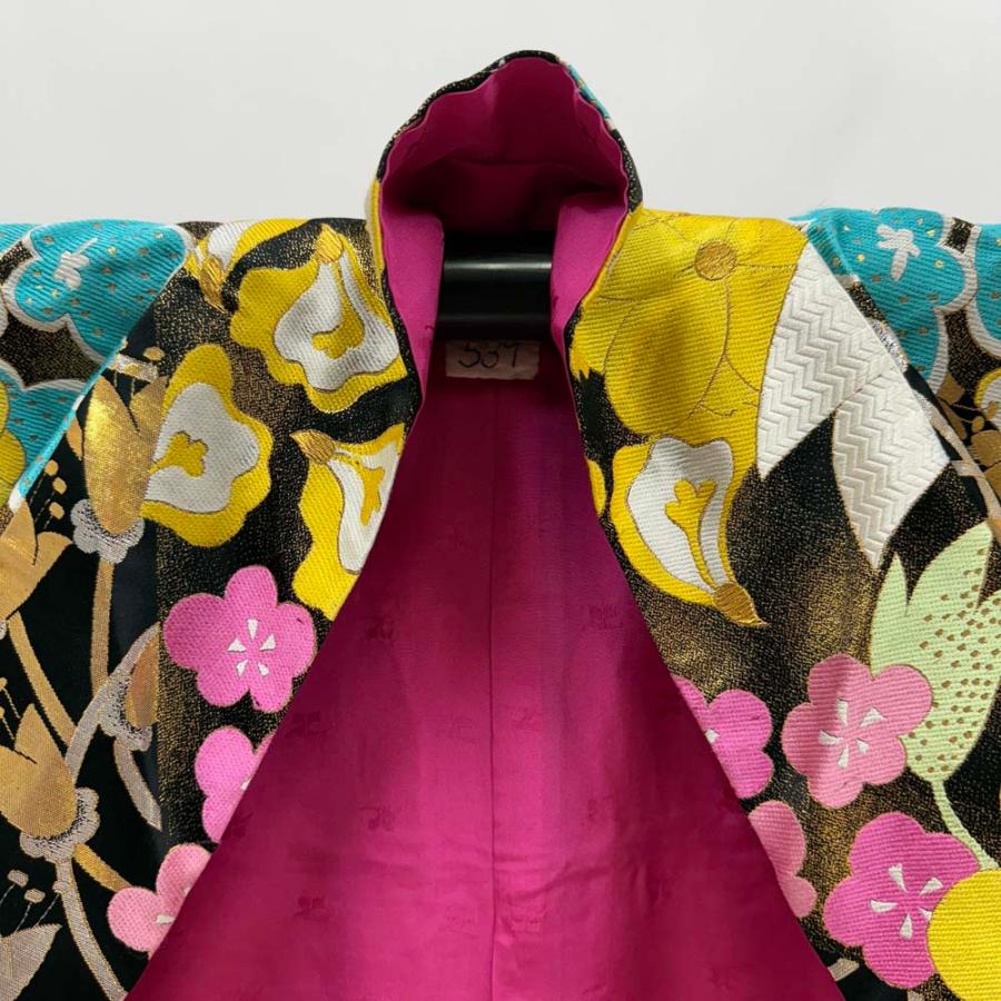 色打掛 正絹 黒 黄色 courreges 打掛 花嫁衣裳 婚礼 リサイクル 中古 ブライダル ウエディング 着物 4303 色打掛 正絹 黒 黄色 courreges 打掛 花嫁衣裳 婚礼 リサイクル 中古