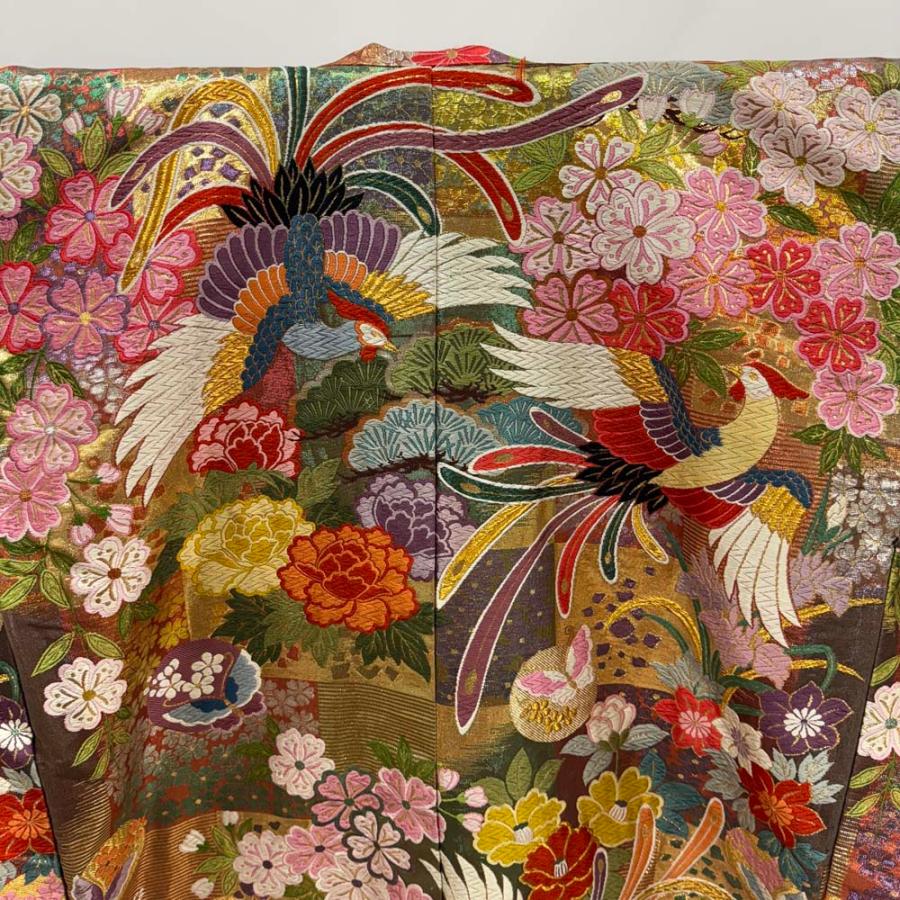 色打掛 正絹 赤 金 山本寛斎 打掛 花嫁衣裳 婚礼 リサイクル 中古 ブライダル ウエディング 着物 4308 色打掛 正絹 赤 金 山本寛斎 打掛 花嫁衣裳 婚礼 リサイクル 中古
