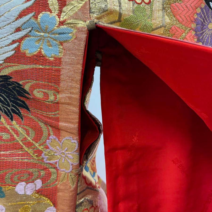 色打掛 正絹 金 観世栄夫 打掛 花嫁衣裳 婚礼 リサイクル 中古