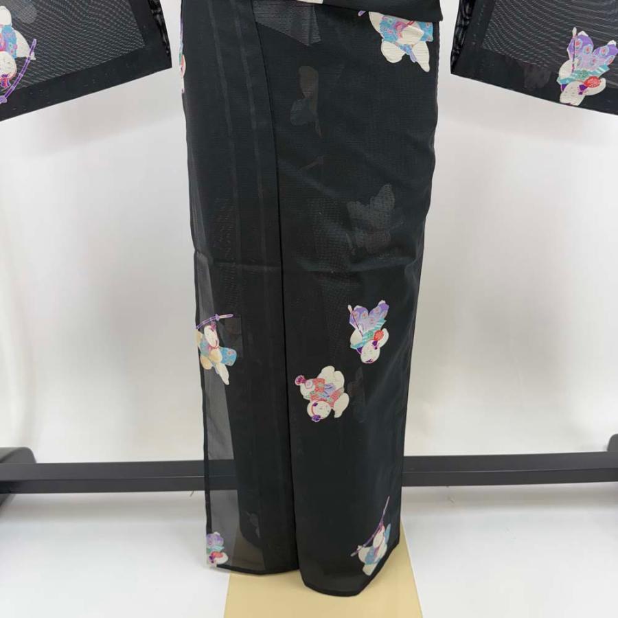 小紋 夏 絽 幅広 大きい 夏用 洗える着物 裄64cm 身丈160.5cm お洒落着 普段着 ポリエステル ピンク M サイズ 5557 小紋 夏 絽 幅広 大きい 夏用 洗える着物 裄64.4cm 身丈158.5cm お洒落